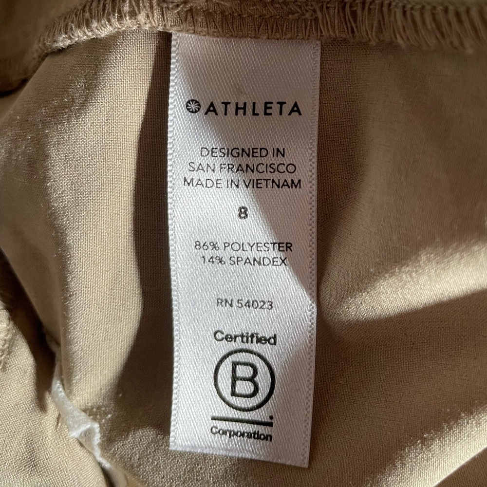 Athleta Women's Go Far Travel Pant Jogger, Tan, Size 8 - Picture 8 of 8